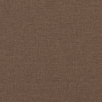 Tweezitsbank met sierkussens 140 cm stof bruin