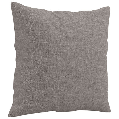 Tweezitsbank met sierkussens 140 cm stof taupe