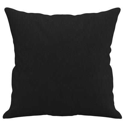 Driezitsbank met kussens 180 cm microvezelstof zwart