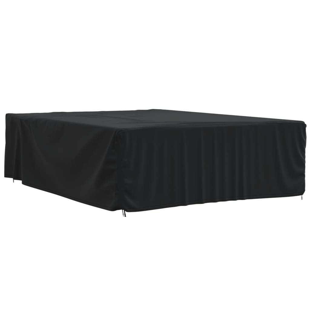 Tuinmeubelhoezen 2 st 350x260x90 cm 420D oxford stof zwart