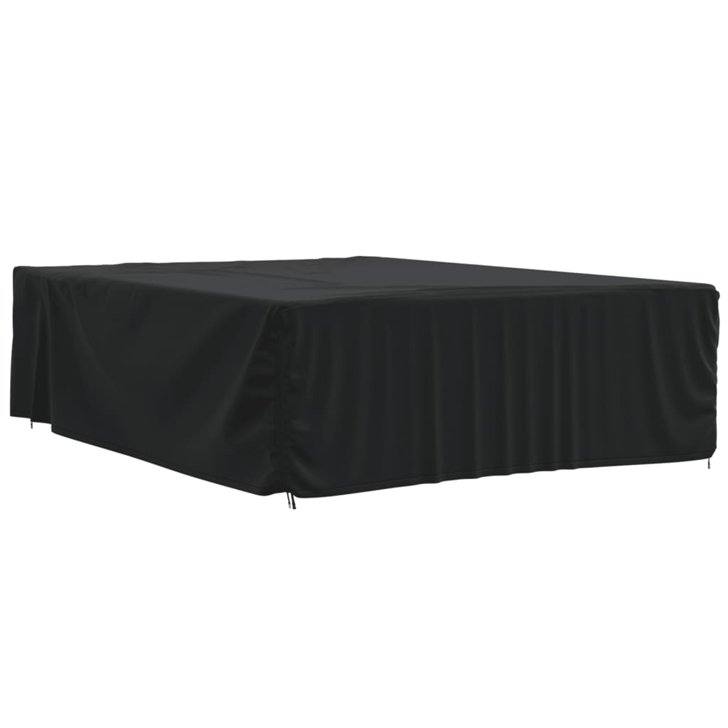 Tuinmeubelhoezen 2 st 350x260x90 cm 420D oxford stof zwart