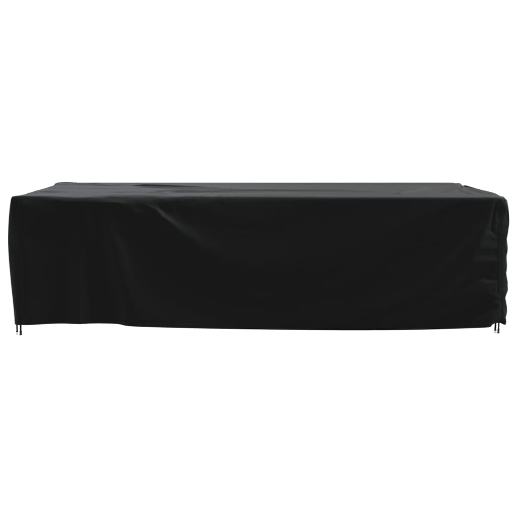 Tuinmeubelhoezen 2 st 350x260x90 cm 420D oxford stof zwart