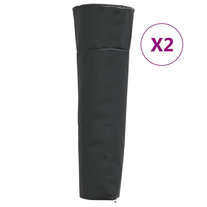 Heaterhoezen piramidevormig 2 st 86x47x241 cm 420D oxford stof