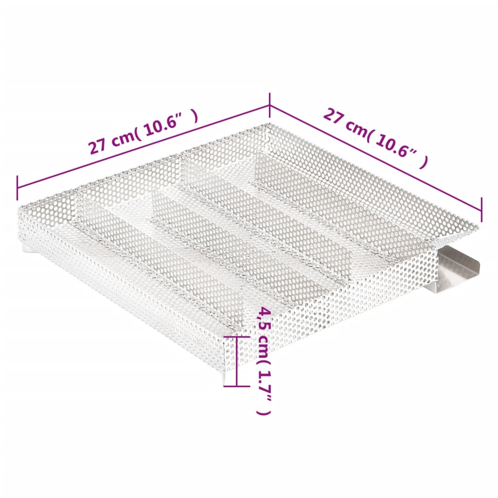 Rookgenerator koud 5-kamers 27 cm roestvrij staal