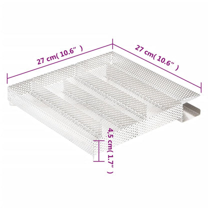 Rookgenerator koud 5-kamers 27 cm roestvrij staal