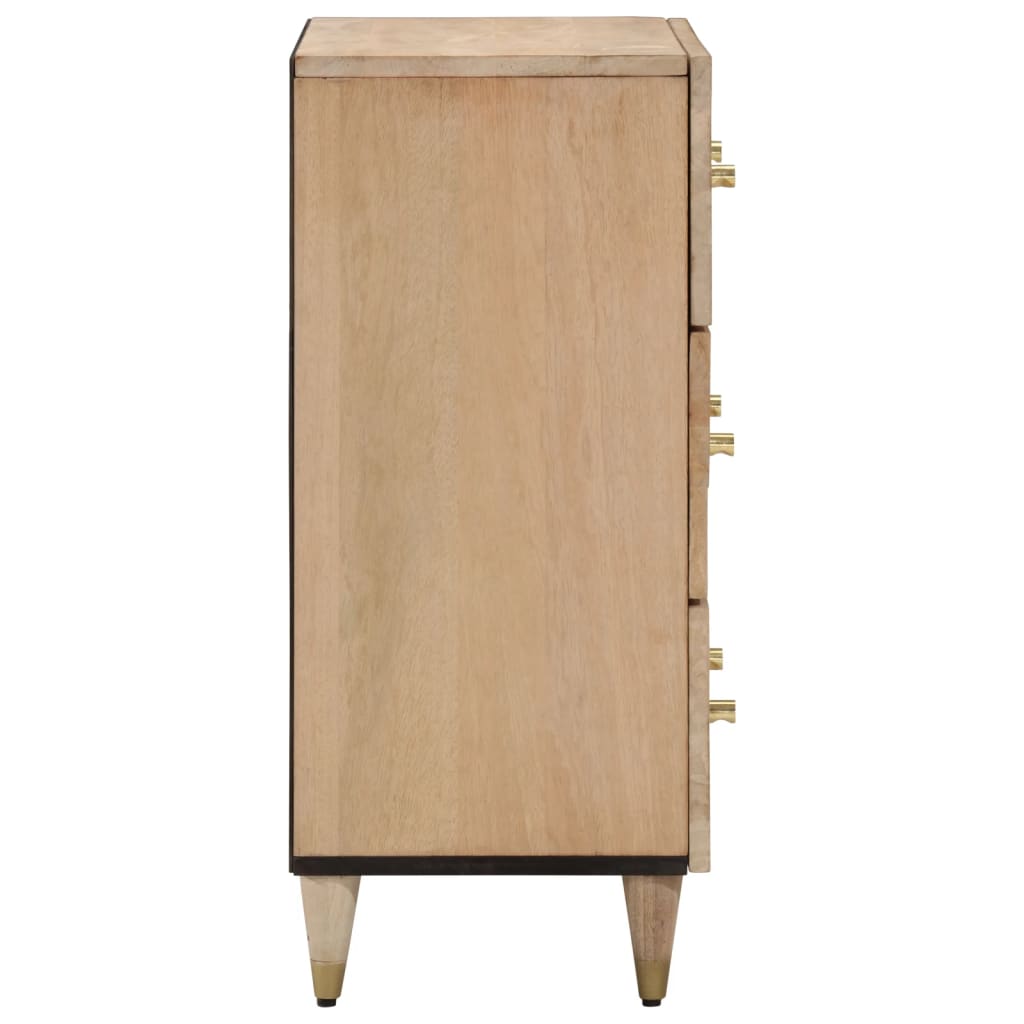 Bijzetkast 60x33x75 cm massief mangohout