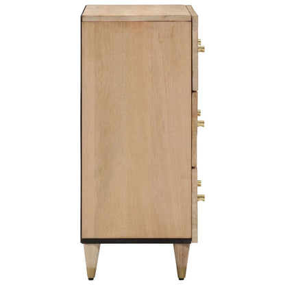 Bijzetkast 60x33x75 cm massief mangohout