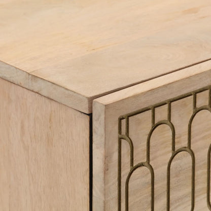 Bijzetkast 60x33x75 cm massief mangohout