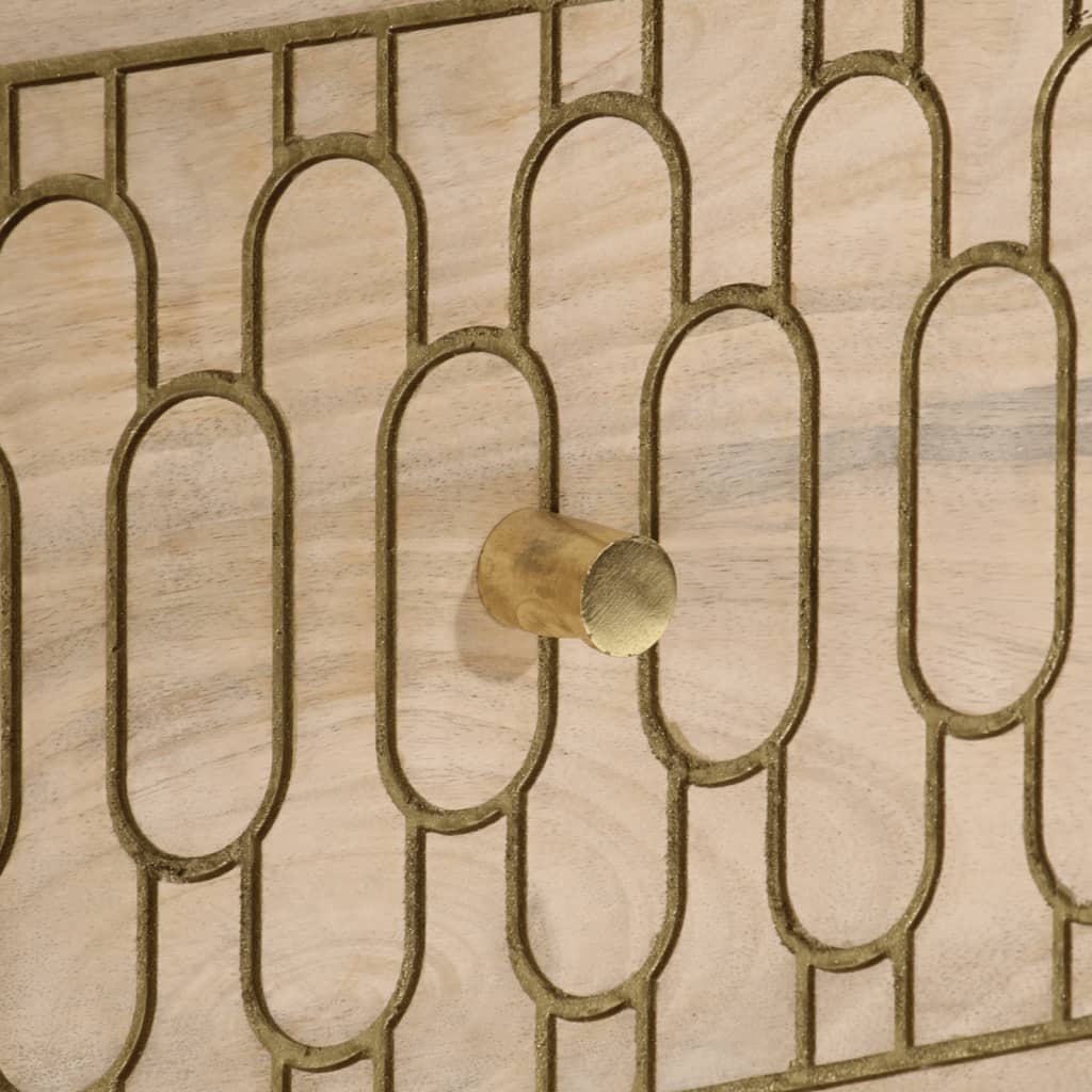 Bijzetkast 60x33x75 cm massief mangohout