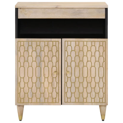 Bijzetkast 60x33x75 cm massief mangohout
