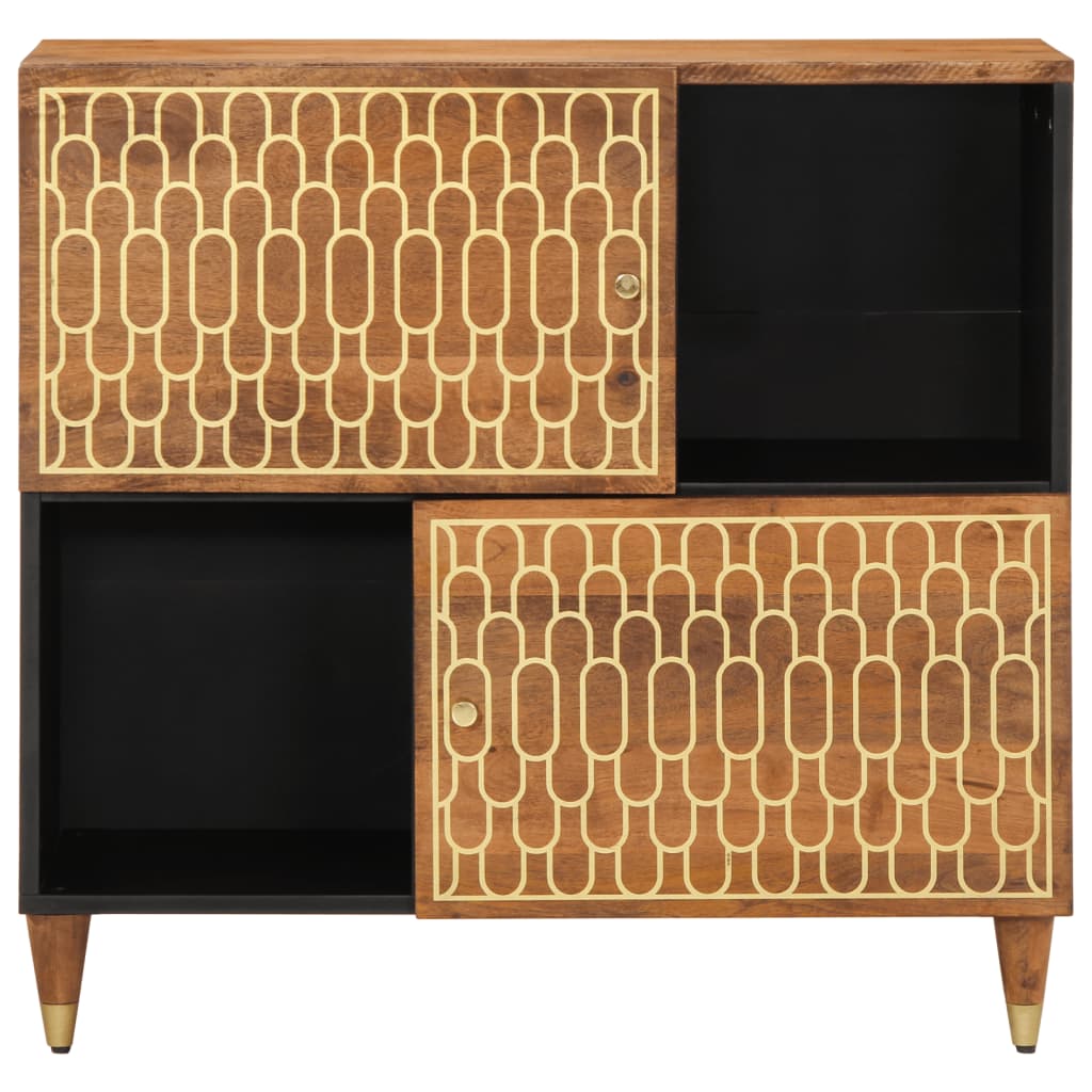 Bijzetkast 80x33x75 cm massief mangohout