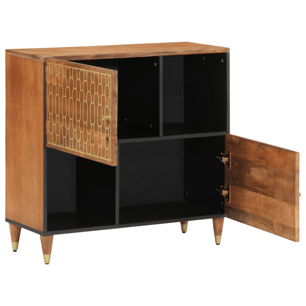 Bijzetkast 80x33x75 cm massief mangohout