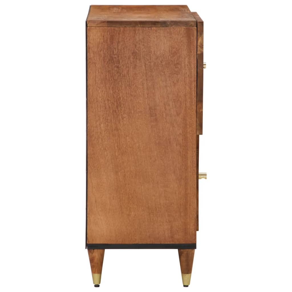Bijzetkast 80x33x75 cm massief mangohout