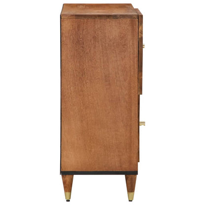 Bijzetkast 80x33x75 cm massief mangohout