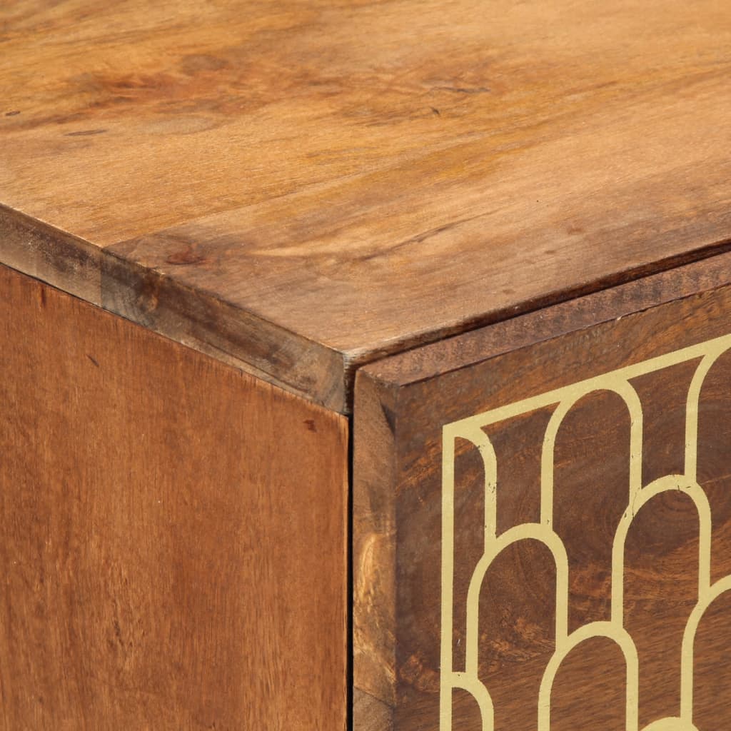 Bijzetkast 80x33x75 cm massief mangohout