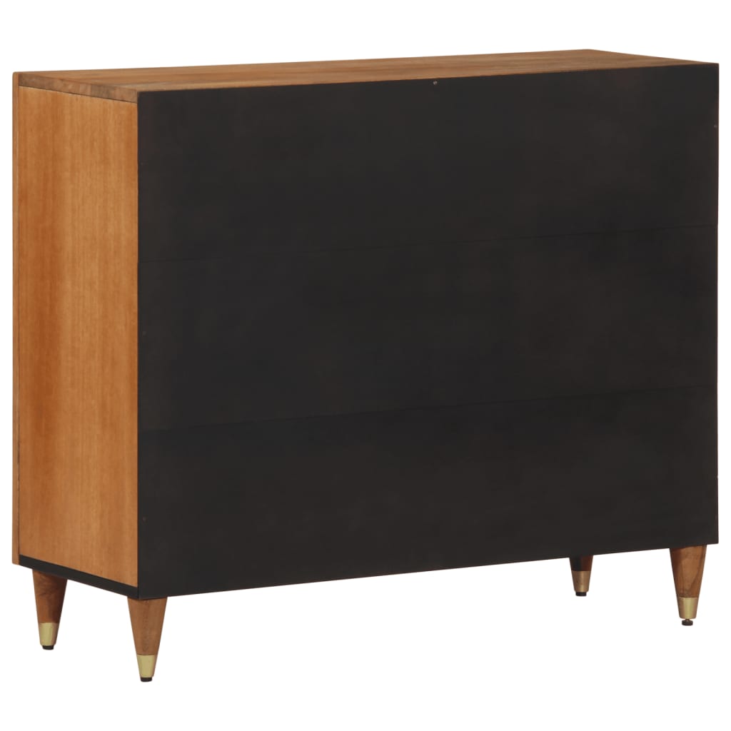 Bijzetkast 90x33x75 cm massief mangohout