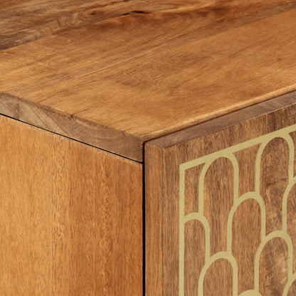 Bijzetkast 90x33x75 cm massief mangohout