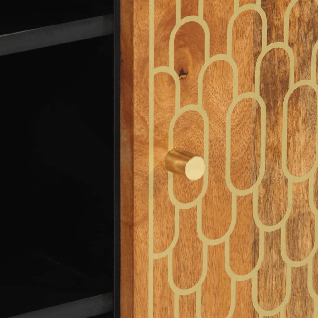 Bijzetkast 90x33x75 cm massief mangohout