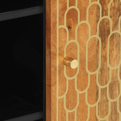 Bijzetkast 90x33x75 cm massief mangohout