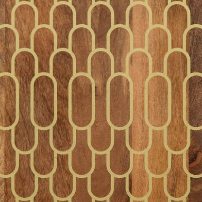 Bijzetkast 90x33x75 cm massief mangohout