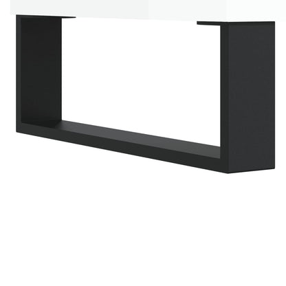 Nachtkastjes 2 st 40x35x50 cm bewerkt hout hoogglans wit