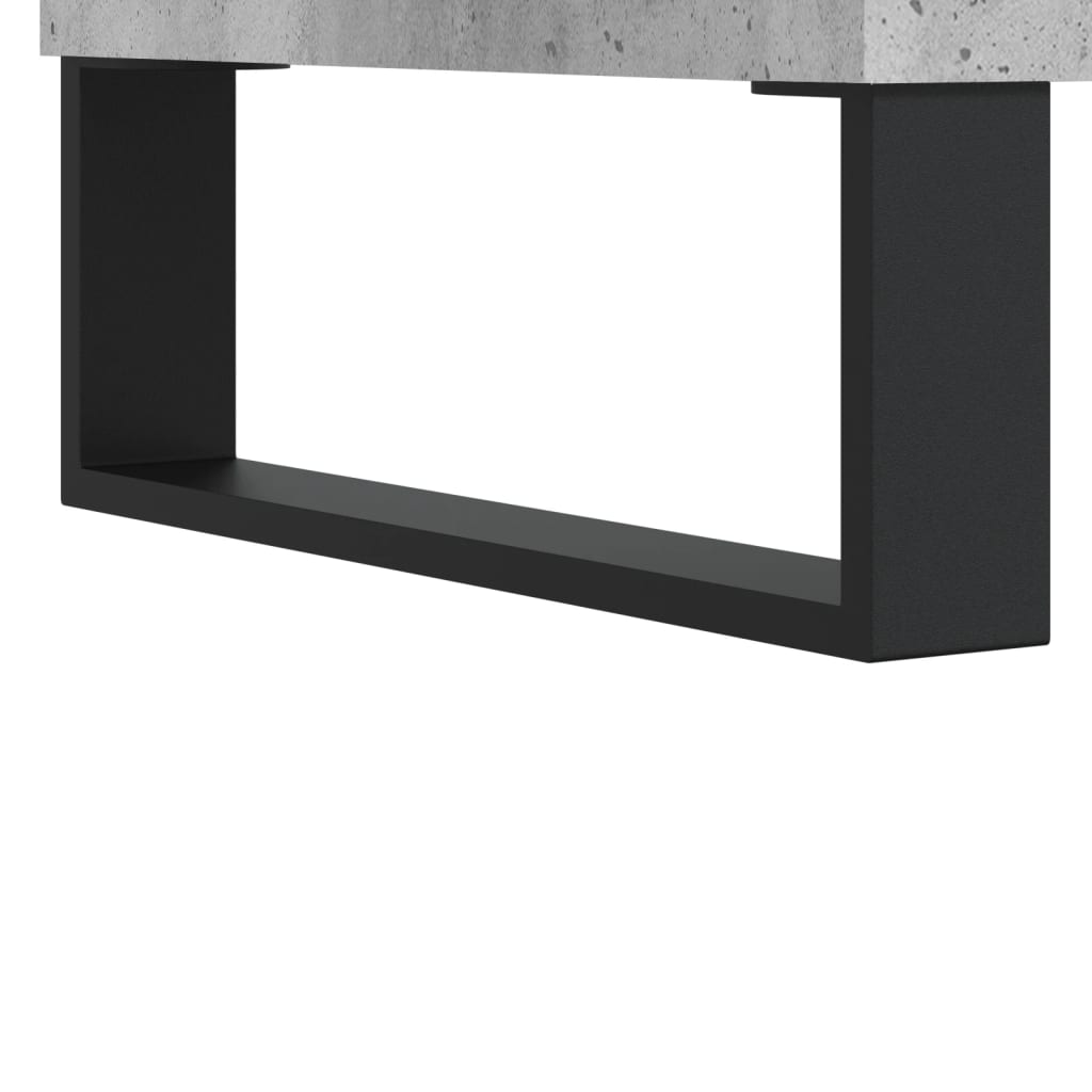 Nachtkastjes 2 st 40x35x50 cm bewerkt hout betongrijs