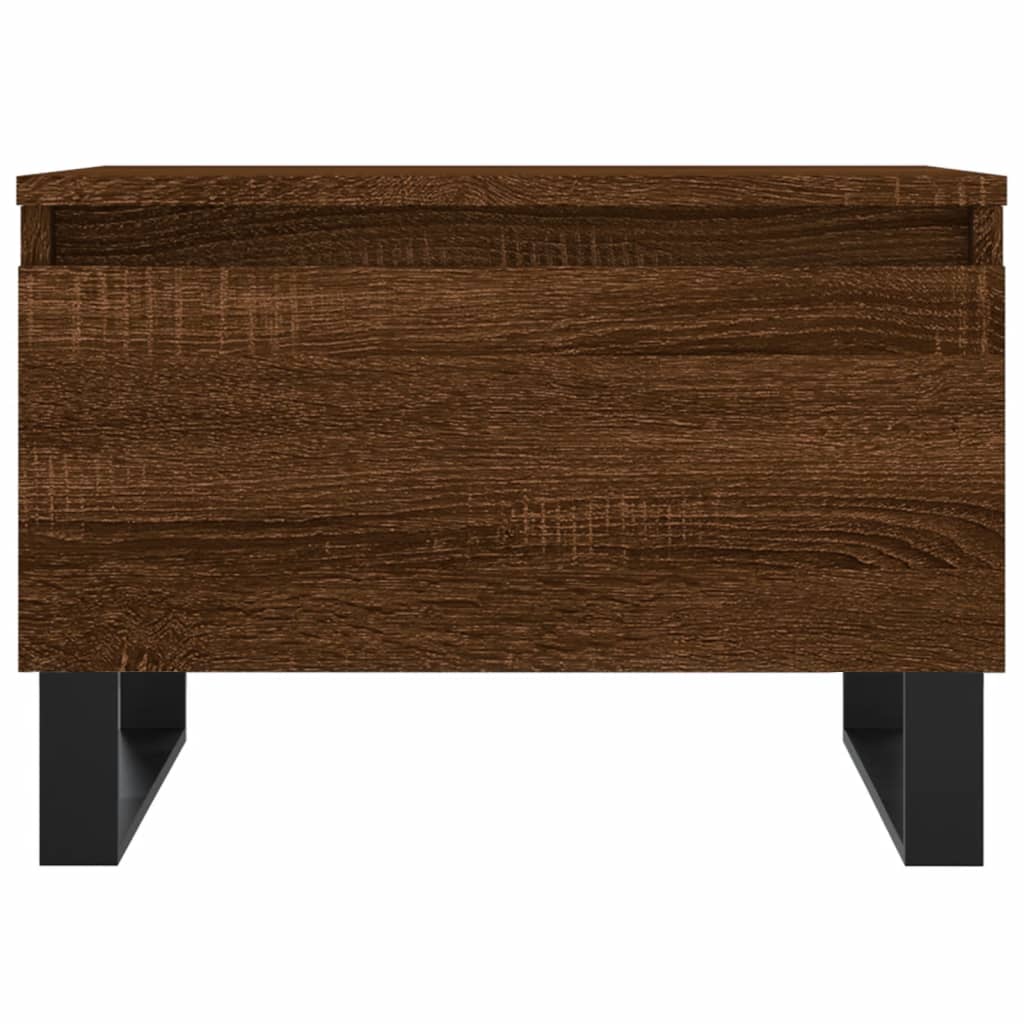 Salontafel 50x46x35 cm bewerkt hout bruin eikenkleur