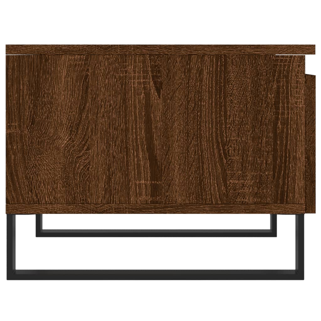 Salontafel 50x46x35 cm bewerkt hout bruin eikenkleur