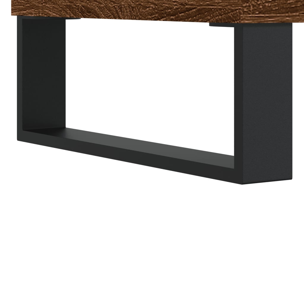 Salontafel 50x46x35 cm bewerkt hout bruin eikenkleur