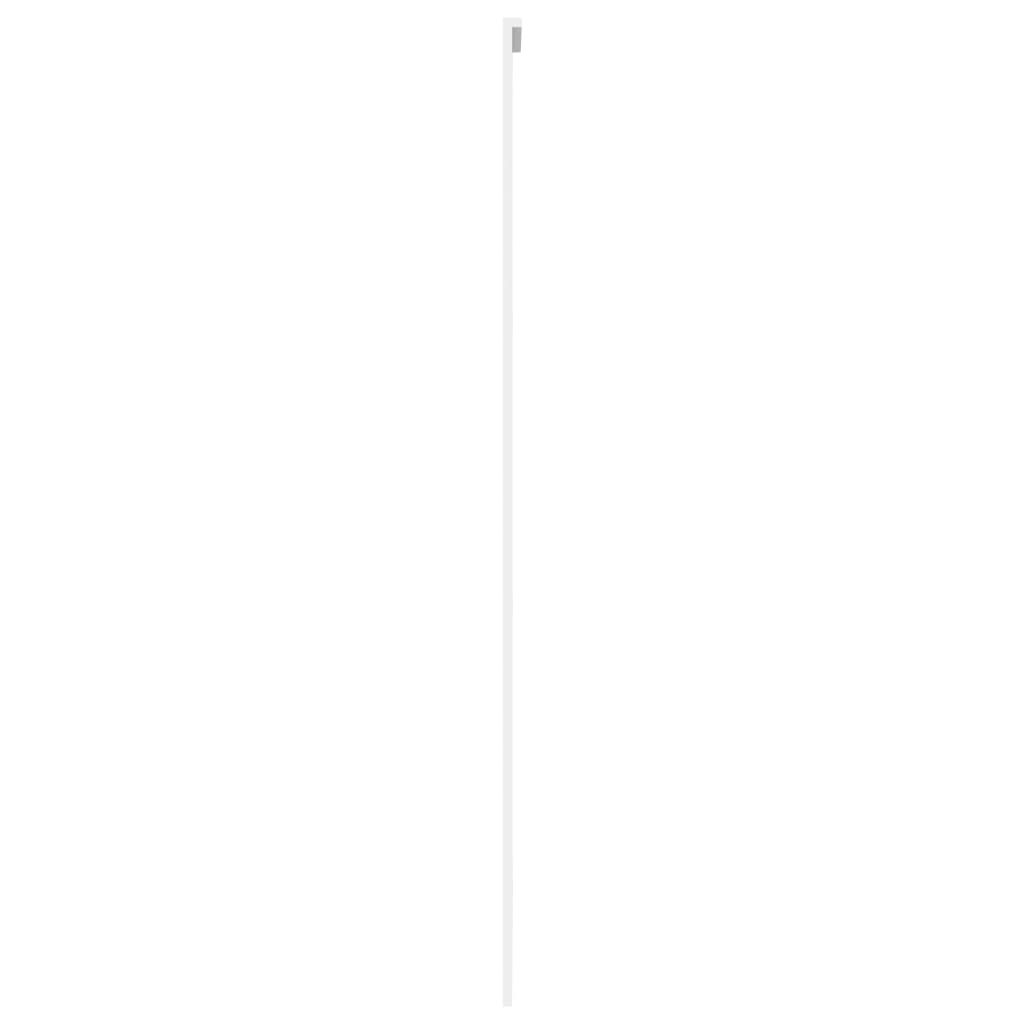 Schuifdeur 90x205 cm gehard glas en aluminium wit