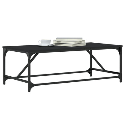 Salontafel 100x50x35 cm bewerkt hout zwart
