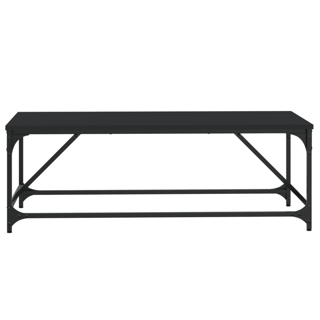 Salontafel 100x50x35 cm bewerkt hout zwart