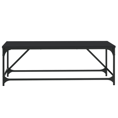 Salontafel 100x50x35 cm bewerkt hout zwart