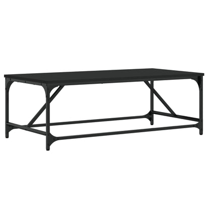 Salontafel 100x50x35 cm bewerkt hout zwart