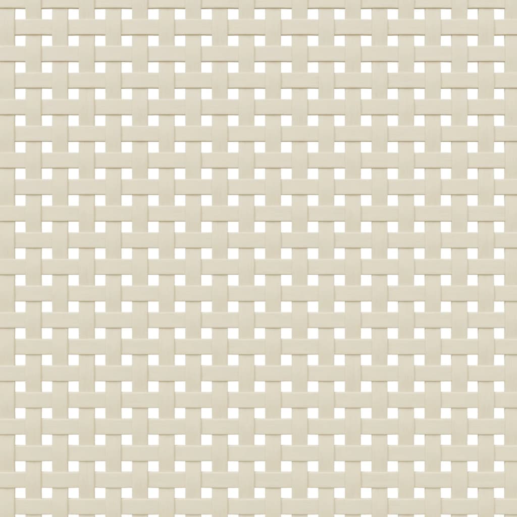 Nachtkastje SENJA rattan-look 40x35x48 cm grenenhout wit