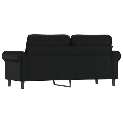 Tweezitsbank 140 cm kunstleer zwart