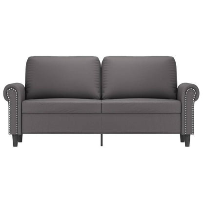 Tweezitsbank 140 cm kunstleer grijs