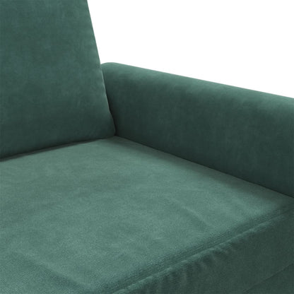 Tweezitsbank 140 cm fluweel donkergroen