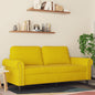 Tweezitsbank 140 cm fluweel geel