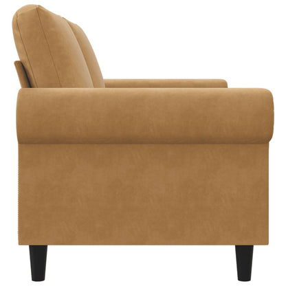 Tweezitsbank 140 cm stof bruin