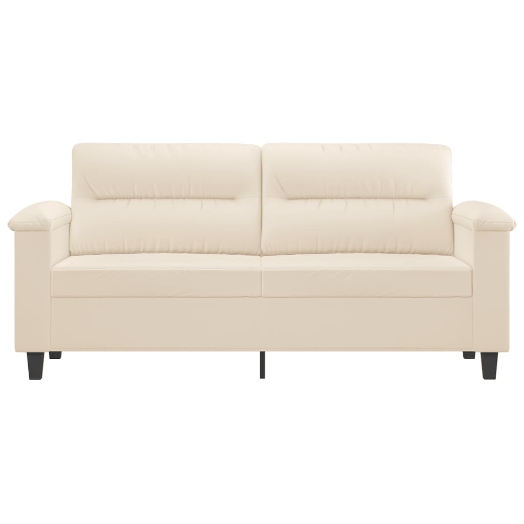 Tweezitsbank 140 cm microvezelstof beige