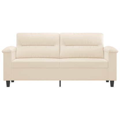 Tweezitsbank 140 cm microvezelstof beige