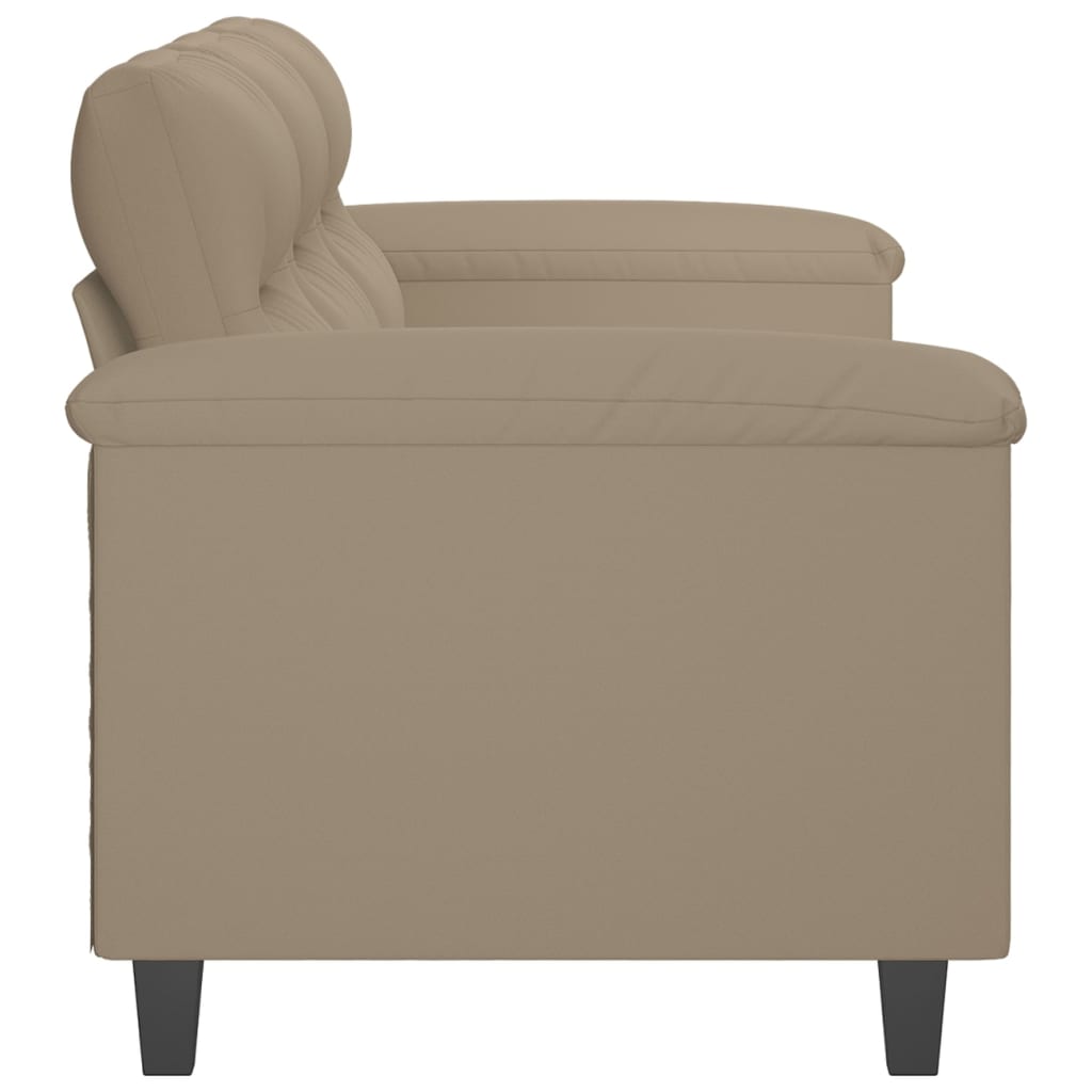 Driezitsbank 180 cm microvezelstof taupe