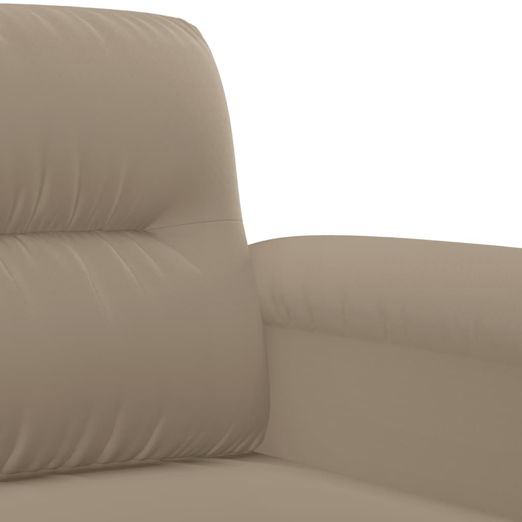 Driezitsbank 180 cm microvezelstof taupe