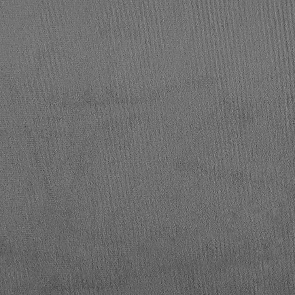 Driezitsbank 180 cm microvezelstof donkergrijs