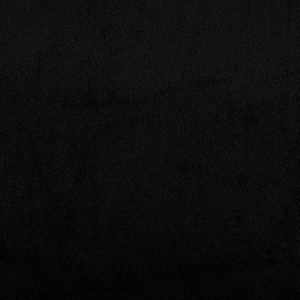 Driezitsbank 180 cm microvezelstof zwart