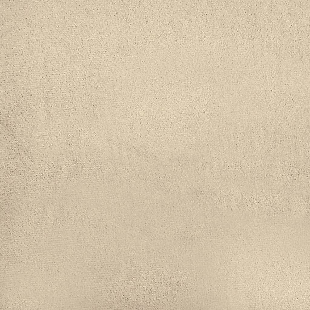 Driezitsbank 180 cm microvezelstof crèmekleurig