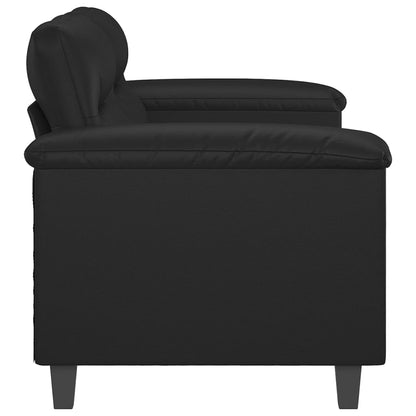 Tweezitsbank 140 cm kunstleer zwart
