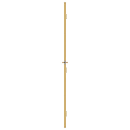 Binnendeur smal 93x201,5 cm gehard glas en aluminium goudkleur