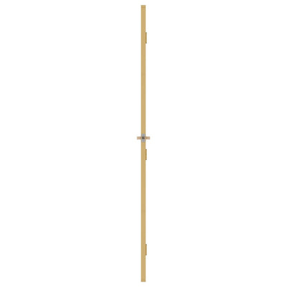 Binnendeur smal 102,5x201,5 cm gehard glas en aluminium goud